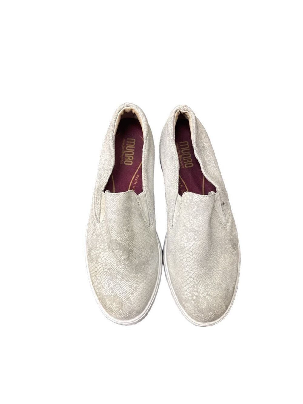 Munro Lulu Snake Print Slip On Shoes Women's Size 7.5